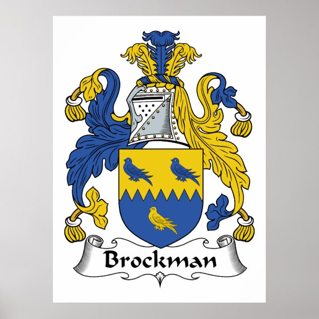 Póster Brockman Family Crest (Frente)