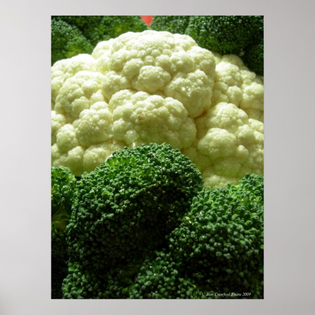 Póster Brocoli e couve-flor (Frente)