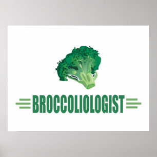 Póster Brócolis Engraçado