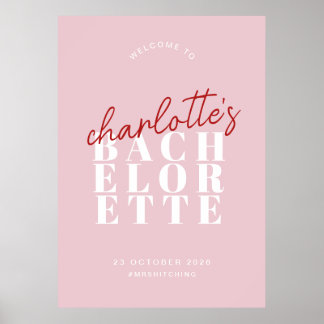 Poster Brody Bachelorette - Canvas de boas-vindas