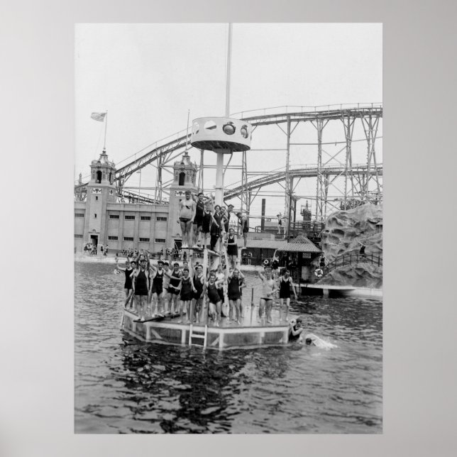 Poster Bronx Amusement Park, 1920 (Frente)