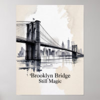 Brooklyn Bridge Ainda Mágico Tinta