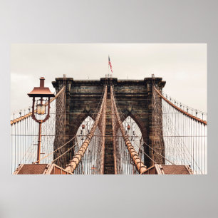 Poster Brooklyn Bridge in New Yorkabstract, america, amer