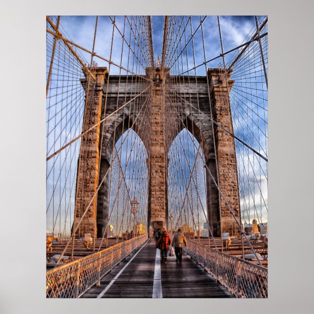 Póster Brooklyn Bridge, Nova Iorque (Frente)