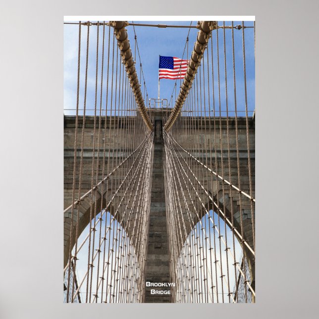 Poster Brooklyn Bridge, Nova Iorque (Frente)