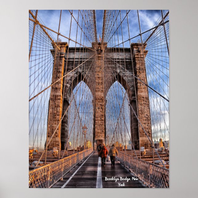 Poster Brooklyn Bridge, Nova Iorque (Frente)