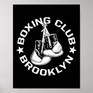 Poster Brooklyn Club Boxlyn Gama Gráfico Para Um L Boxing