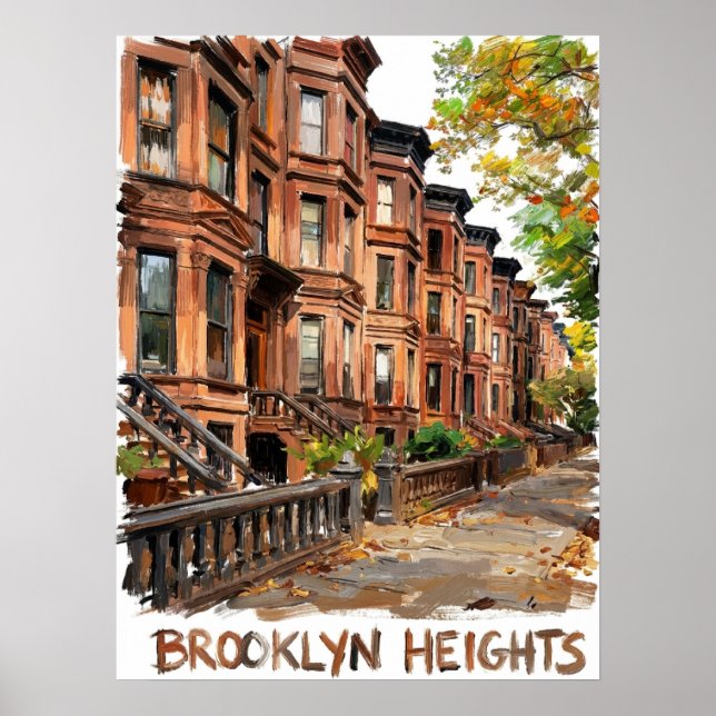Poster Brooklyn Heights Brooklyn (Frente)