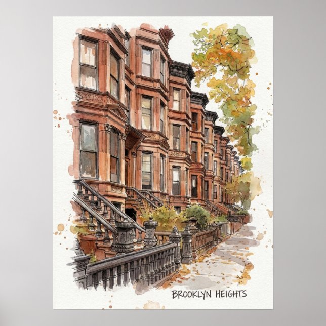 Poster Brooklyn Heights Brooklyn (Frente)