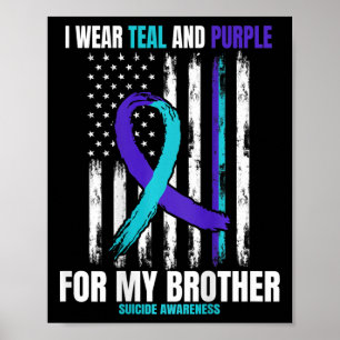Poster Brother Suicida Awarse Prevention American Flag