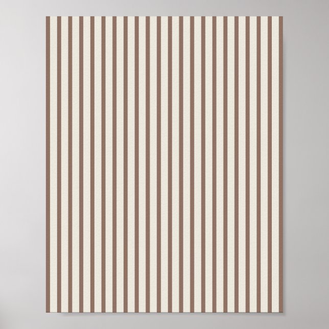 Poster Brown And Cream Striped (Frente)