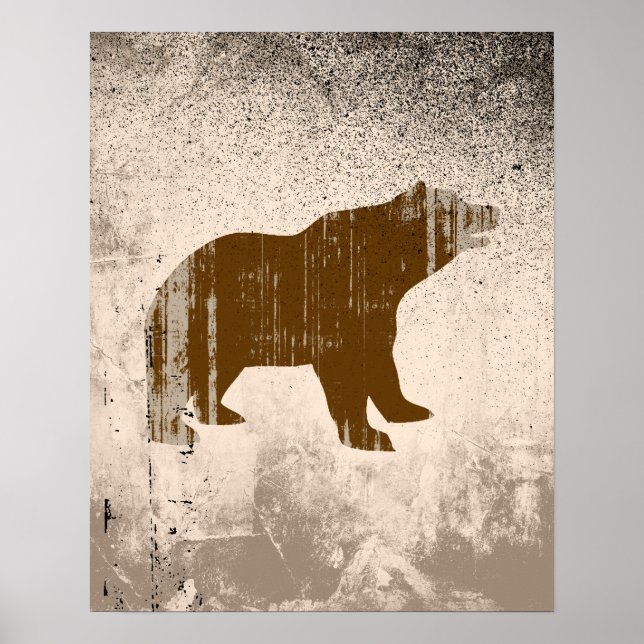 Poster BROWN BEAR angustiado (Frente)