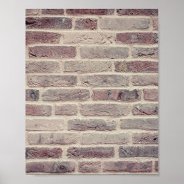 Poster Brown Brick Wall