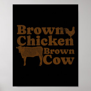 Poster Brown Chicken Brown Cow anos 70 Arco de Música Chi