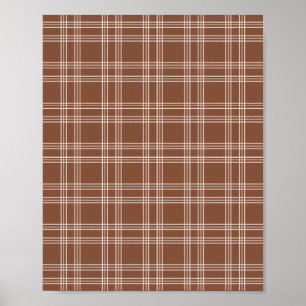 Poster Brown Gingham