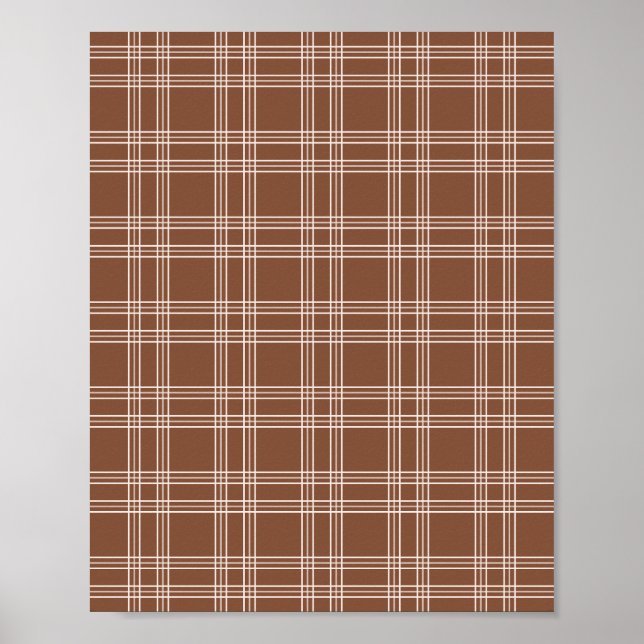 Poster Brown Gingham (Frente)