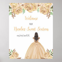 Poster Brown Hair Princess Peach Sweet Sessenta Boas-vind