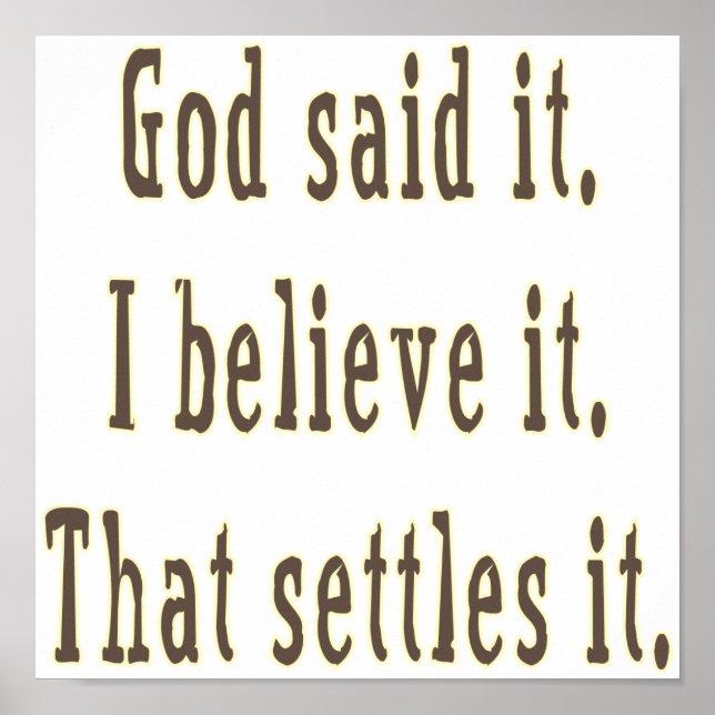 Póster Brown Letters (Frente)