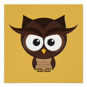 Póster Brown Owl
