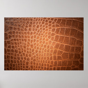 Poster Brown skin leather texture use for background
