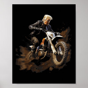 Poster Brraaap Funny Dirt Bike Motocross Para Cavaleiros