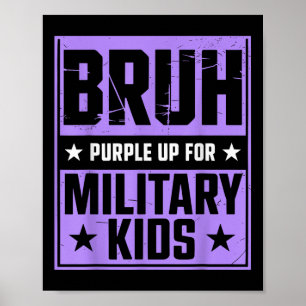 Poster Bruce Roxo Para Crianças Militares Filho Militar M