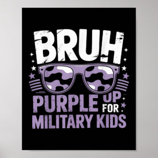 Poster Bruce Roxo Para Crianças Militares Filho Militar M