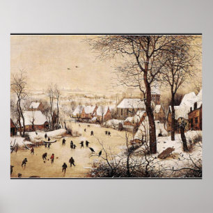Poster Bruegel, o Velho, Paisagem de Inverno, belas artes
