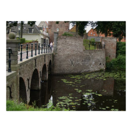 Póster Brug, Dutch village