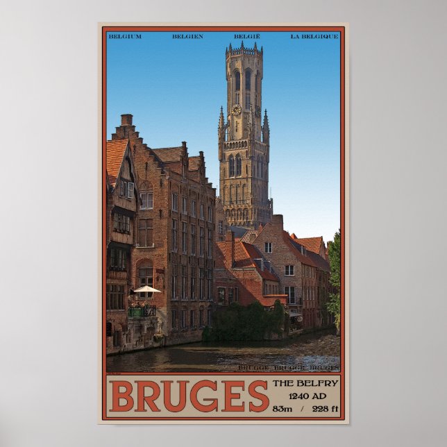 Póster Brugge - Belfry (Frente)