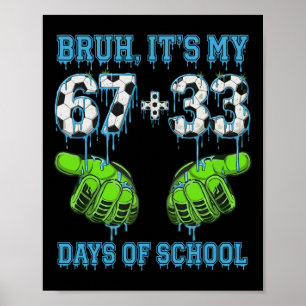 Poster Bruh É Meu 67 33 Dias De Escola Futebol Meninos Cr