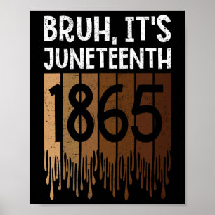 Poster Bruh é o 18 de junho de 1865 Dia da Liberdade Mela