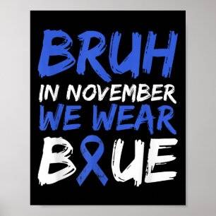Poster Bruh Em Novembro Vestimos a Consciência da Diabete
