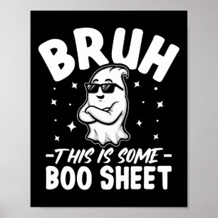 Poster Bruh, Este É Um Costum De Dia de as Bruxas engraça