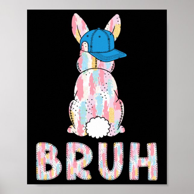 Poster Bruh Memória Dia da Páscoa Engraçado Ovos Engraçad (Frente)