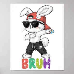 Poster Bruh Memória Dia de Páscoa Batido Páscoa Bruh Boy