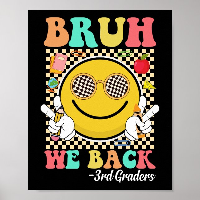 Poster Bruh, Nós Voltamos Para O 3º Grades. (Frente)