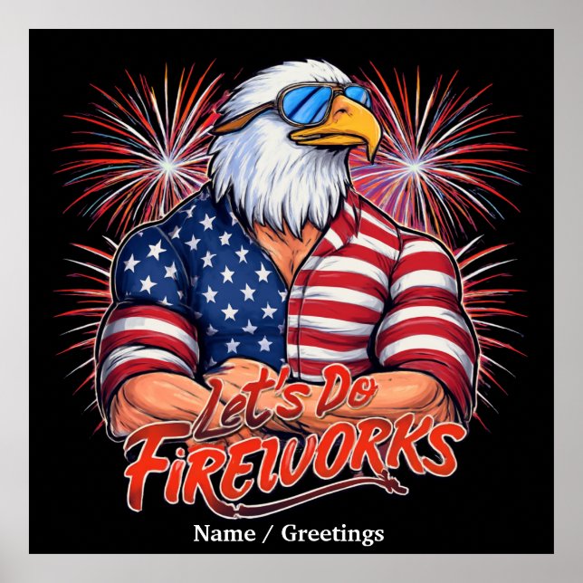 Poster Bruh Vamos Fazer Fogos De Artifício Em Julho Quart (Frente)