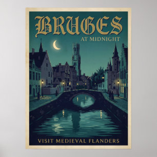 Poster Brujas à Meia-Noite Flandres Medieval Gótico Viage