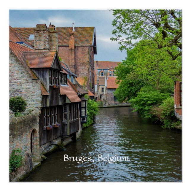 Póster Brujas, Bélgica (rotulada) (Frente)