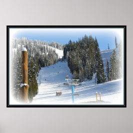 Póster Brundage Ski Resort em McCall Idaho