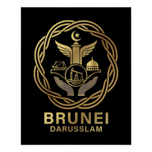 Póster Brunei Darussalam Sudeste Asiático