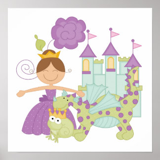 Póster Brunette Princess