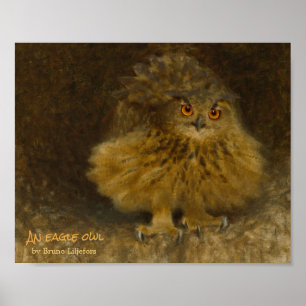 Póster Bruno Liljefors Eagle owl CC0294 Wildlife