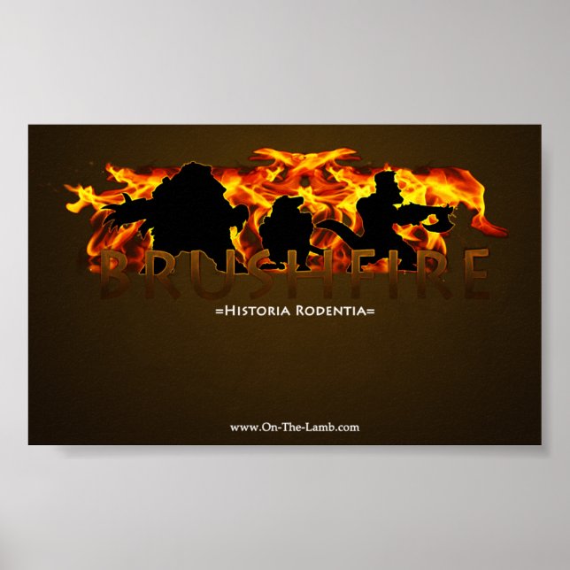 Póster Brushfire - Historia Rodentia (Frente)