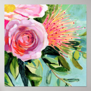 Poster Brushy Floral I