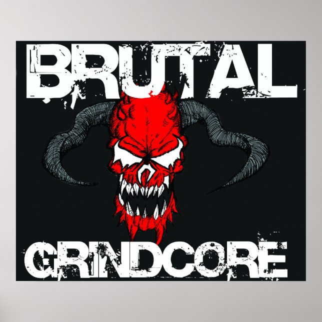 Póster Brutal Grindcore (Frente)
