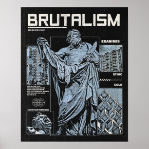 Poster Brutalismo - Design brutalista