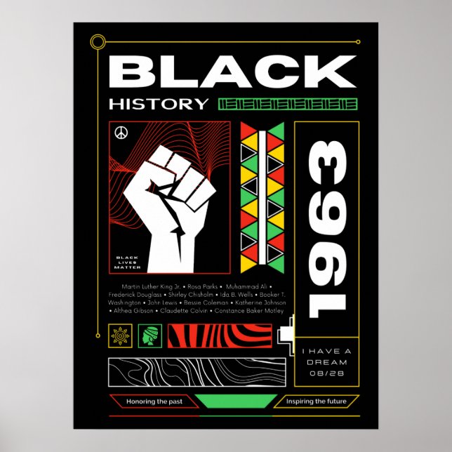 Poster Brutalismo do Mês da História Negra (Frente)