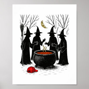 Poster Bruxa Assustadora Halloween Anti Trump Feminista M